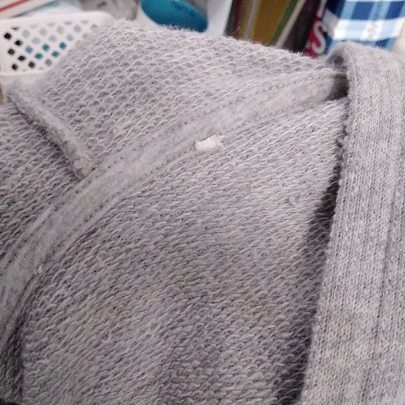 Michael Kors Grey Waffle Knit Thermal Top - Picture 5 of 5